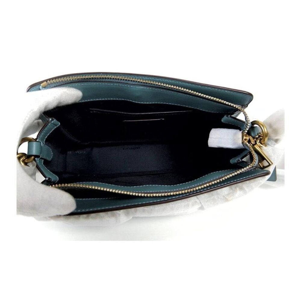 Pre Loved coach Leather Crossbody ZipTop Women blue | blue Crossbody Bags - Picture 5 of 8